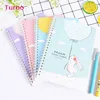 korean new products cheap bulk Customized Logo Made school student supplies cartoon animal printed kraft paper spiral notebook
