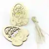 WOOD laser cut engraving easter decoration home basket egg decoration for Easter