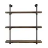 Diy Rustic Industrial pipe shelves step step on shelf storage shelves