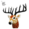 Home decoration life size resin deer head sculpture for home wall decor FST-82
