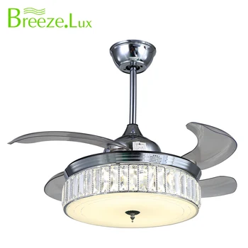 Best Selling Indoor Chrome Fan Light Luxury Low Power 42 Inch Led