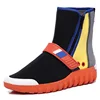 Custom High Quality Fly Knitted Fashion Women Boots Sock Shoes Factory