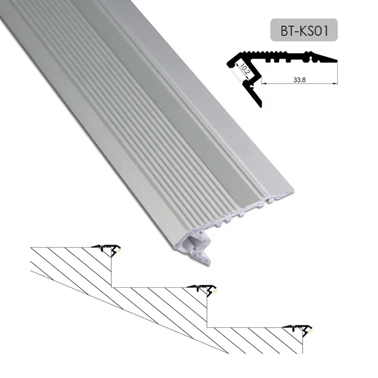 Good price concealed led laminate stair profile extrusion for led profile stair light