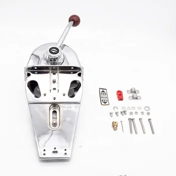 Universal Boat Top Mount Control Box - Single Lever Marine Engine Control Zinc Alloy