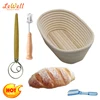 Natural material triangle ecofriendly proofing basket making bread using a banneton