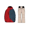 waterproof warm men spandex ski racing jackets suit set