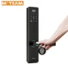 Sensitive Biometric Fingerprint Card Code Smart Door Alarm Lock With Doorbell, Beep Alarm, Double Unlock