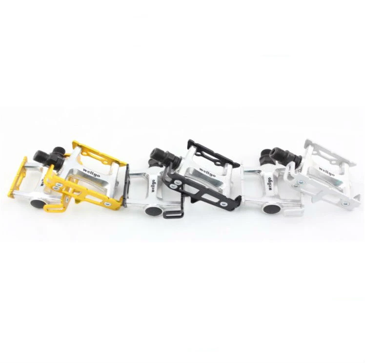 Road Aluminum Straps Pedals Red Wellgo R025 Track MTB
