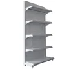 Retail store rack Supermarket shelf Gondola shelving with pegboard back panel