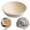 Hot sell Artisan Rattan 9 Inch Smooth Banneton Bread Proofing Basket set with brush,dough scraper