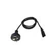 Factory Price saa standard H03VVh2-F 100% Copper 2 Pin smart australia Power plug with iec c7 connector Ac Extension Cord