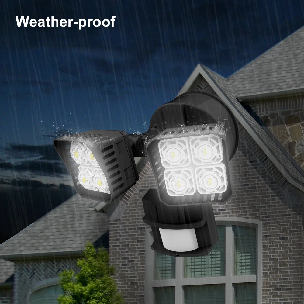 18W 27W 36W Sansi Outdoor Dual Head Security Flood Led Light Motion Sensor Home Security Light heavy focus light a
