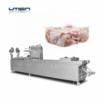 Double Freshness chicken meat auto vacuum packing packaging machine ...