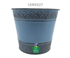 Sky-blue color mini galvanized tin metal bucket restaurant /garden/hotel/home decoration