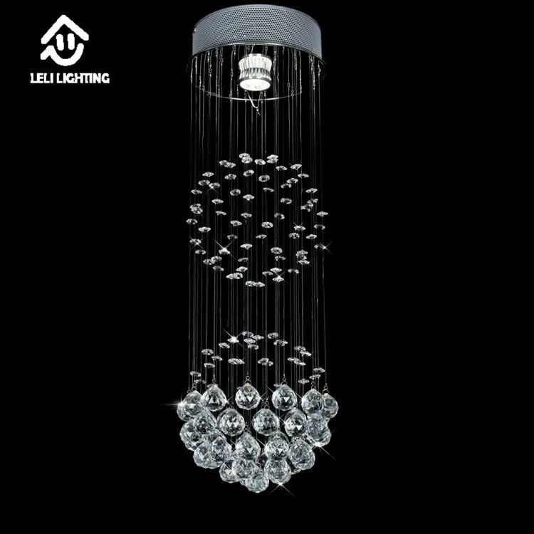 Small modern round jhoomer lamparas de techo colgantes kristal avize sphere chandelier