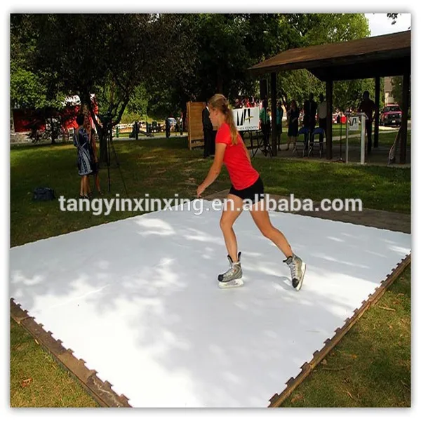 4x8 Plastic Skating Sheet/ Portable Hockey Training Board/synthetic Ice