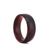 100% Natural Brown Koa Wood Ring For Men, Custom Ring Resin Wood Wedding Band,Anniversary Wood Ring