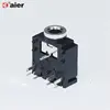 3 Pin Jack Audio Video Connector Black Headphone Socket 3.5MM Audio Jack Pcb Mount