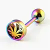 Inspire jewelry Colorful men's women Stainless Steel Labret Lip Ring Piercing Industrial Bar Body Piercing Jewelry Eyebrow Nose