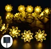 Solar Light String 50LED Lotus Light String Christmas Wedding Decoration Light String Garden Outdoor