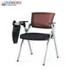 Professional folding mesh office conference training chair with writing pad