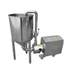 BRL pipe high shear rotor-stator water powder mixing machine emulsifier mixer with hopper and wheels