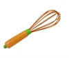 Vegetable Shape Handle Silicone Manual Egg Beater Egg Tool