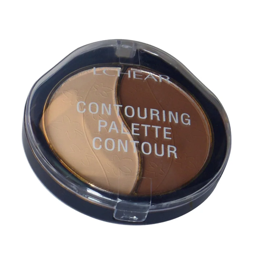 
LCHEAR 2 colors makeup waterproof long lasting foundation palette bronzer pressed powder 