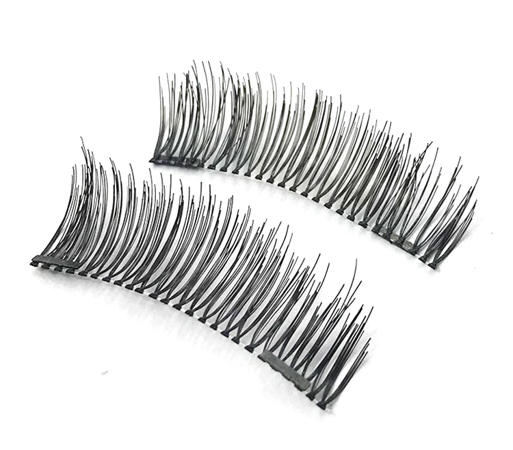 Wholesale 4pcs magnet false strip lashes private label  magnetic eyelashes