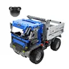 Dump truck electronic building blocks DIY ABS blocks truck toy from Double E