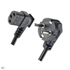 KC KS Approval Korea 3 Pin AC Plug Angled IEC C13 Connector End Main Leads Computer Laptop Shielded Power Cord