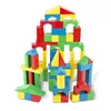 100pcs Innovative Kids Educational Diy Toys Children Play Wooden Cube Blocks Set Build Wood Toy