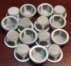 1/2 inch Diameter Dome Rim Fine Mesh Smoking Filter Metal Pipe Screens for Crystal Tobacco Pipe