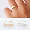 Dainty Coordinates Ring Stackable Band Personalized Custom Location Jewelry Fashion Women Men Ring in China