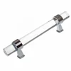 C7884 Kitchen Hardware Vantage White Furniture Clear Finish Acrylic Handle Knob