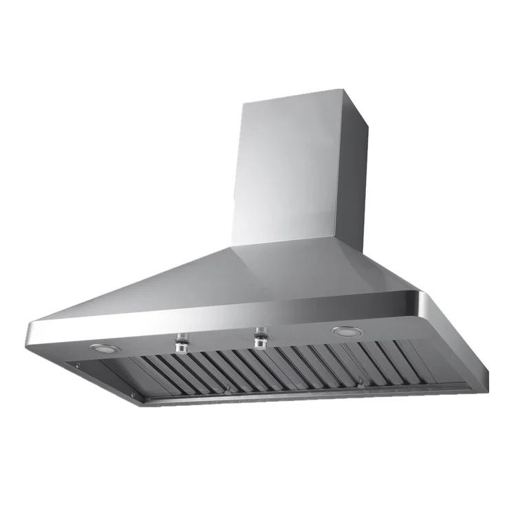 900mm push switch European style LED light good quality range hood kitchen