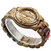 Handmade unisex zebrano wood watch 2019 Japan Miyota movement with date