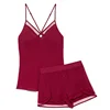 /product-detail/2019-new-design-mesh-trimmed-satin-cami-short-red-set-sexy-nightwear-womens-sleepwear-62109110562.html