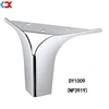 Modern Y shape trident stainless steel metal sofa table bed legs