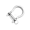 Stainless Steel 304-A2,316-A4 Plate Bow Shackle Stamped Bow Shackle Features a screw pin Sizes M4 to M12.