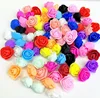 500Pcs/lot 3.5cm PE Artificial Foam Rose Flower Head For Rose Bear Wedding Accessories Artificial Flower