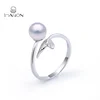 Fresh Water Pearl Mounting Ring Mermaid Tail 925 Sterling Silver Jewelry Finger Ring