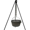 Chinese Cookawre Sets Manufacturer Outdoor Camping Cast Iron Camp Fire Tripod With Chain For BBQ