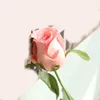 Artificial real touch pu rose white flower for sell home wedding decoration wholesale