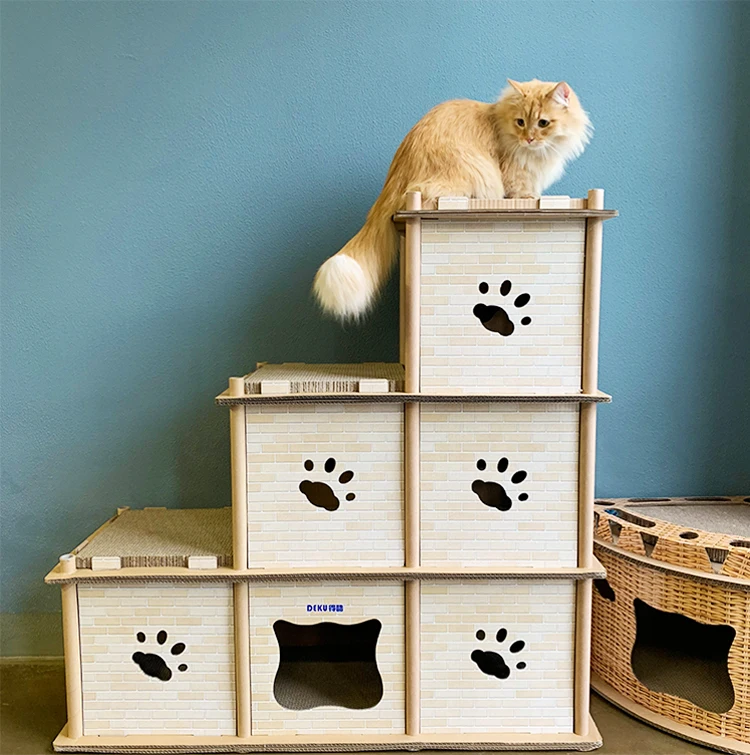 Популярная Экологичная кошка. кошка клетка картонная кошка. 