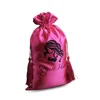 2019 OEM custom made cosmetic sheer fabric hair packaging satin bag, gift package bag