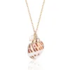 14k Gold Plated Natural Sea Shell Necklace Pearl Charm Jewelry for Women