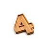bamboo plate Number Shaped Snack Plate For Kids Four