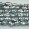 15x20mm silver grey color large big size fireball nucleated china freshwater pearl
