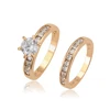 12888 xuping fashion jewelry gold 18k women twins rings